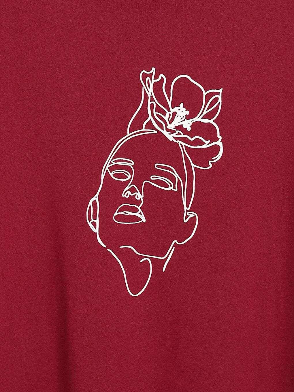 Crew Neck Printed Women's T-Shirt-2