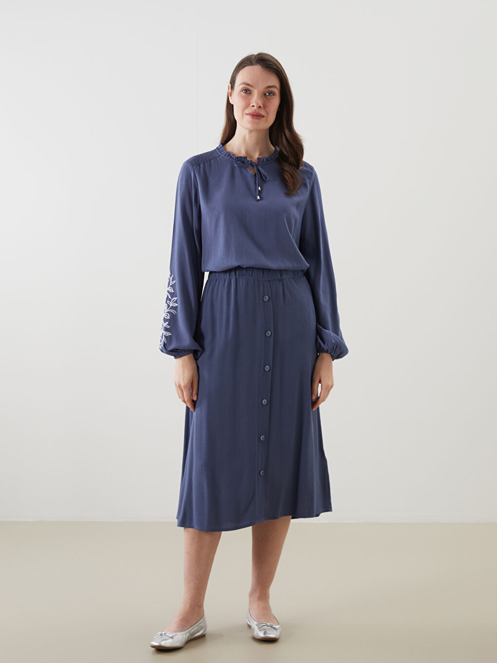 Elastic Waist Women'S Skirt -S5L688Z8-CWU