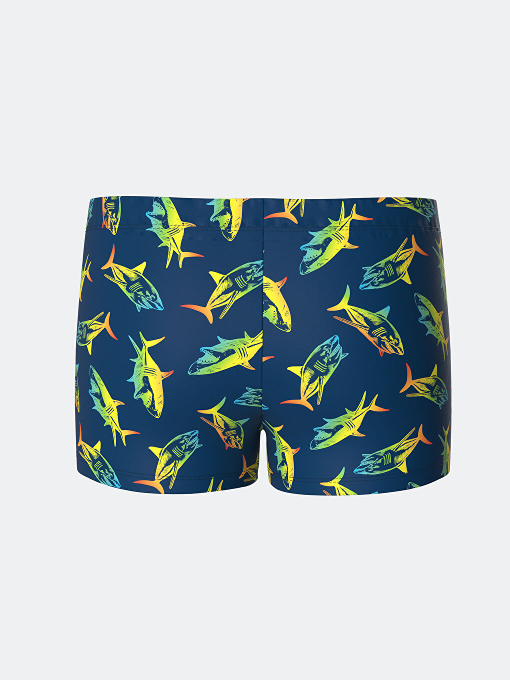 Elastic Waist Printed Boys' Boxer Swimsuit -S5L713Z4-LSJ