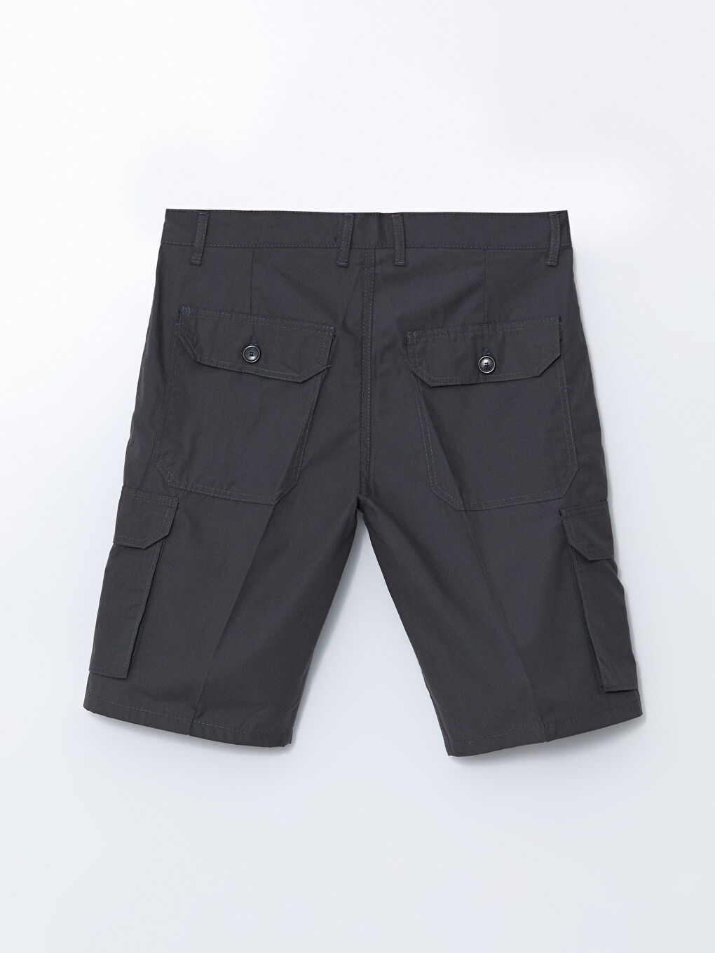 Antrasit Standart Kalıp Erkek Kargo Şort-1