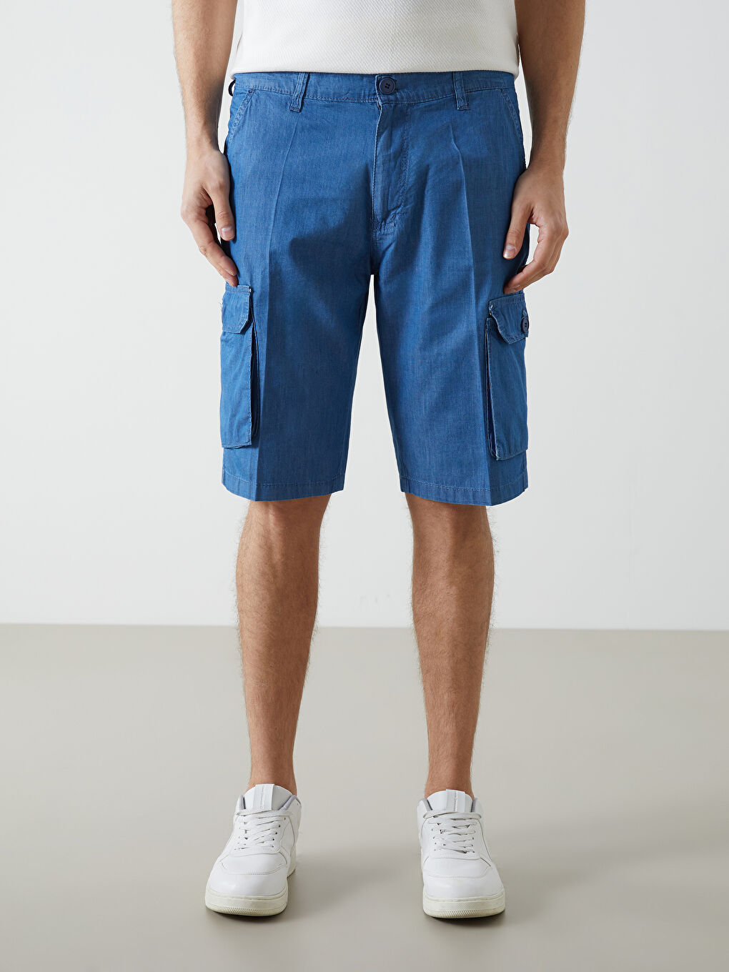 Mavi Standart Kalıp Erkek Kargo Şort-1