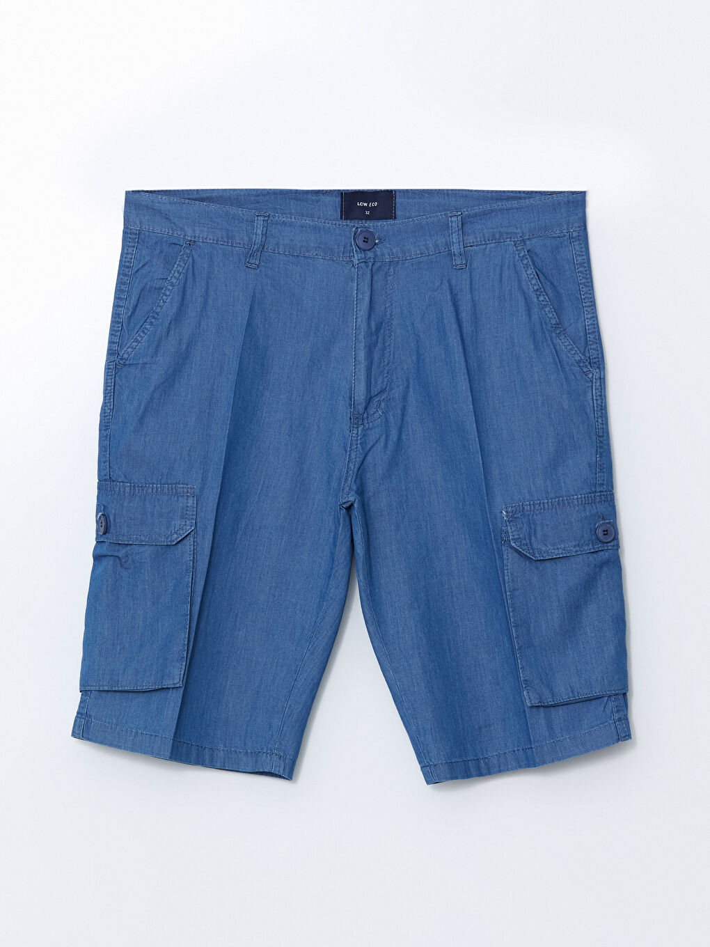 Mavi Standart Kalıp Erkek Kargo Şort-4