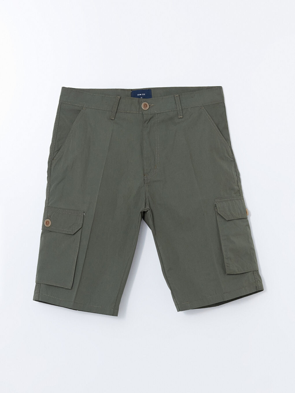 Yeşil Standart Kalıp Erkek Kargo Şort