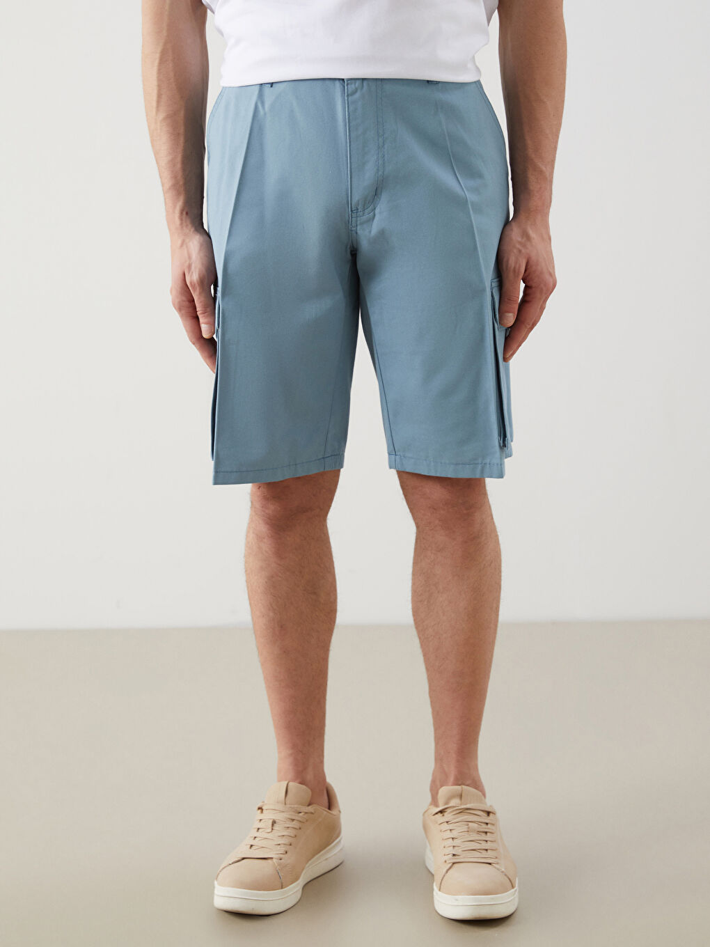 Mavi Standart Kalıp Erkek Kargo Şort-1