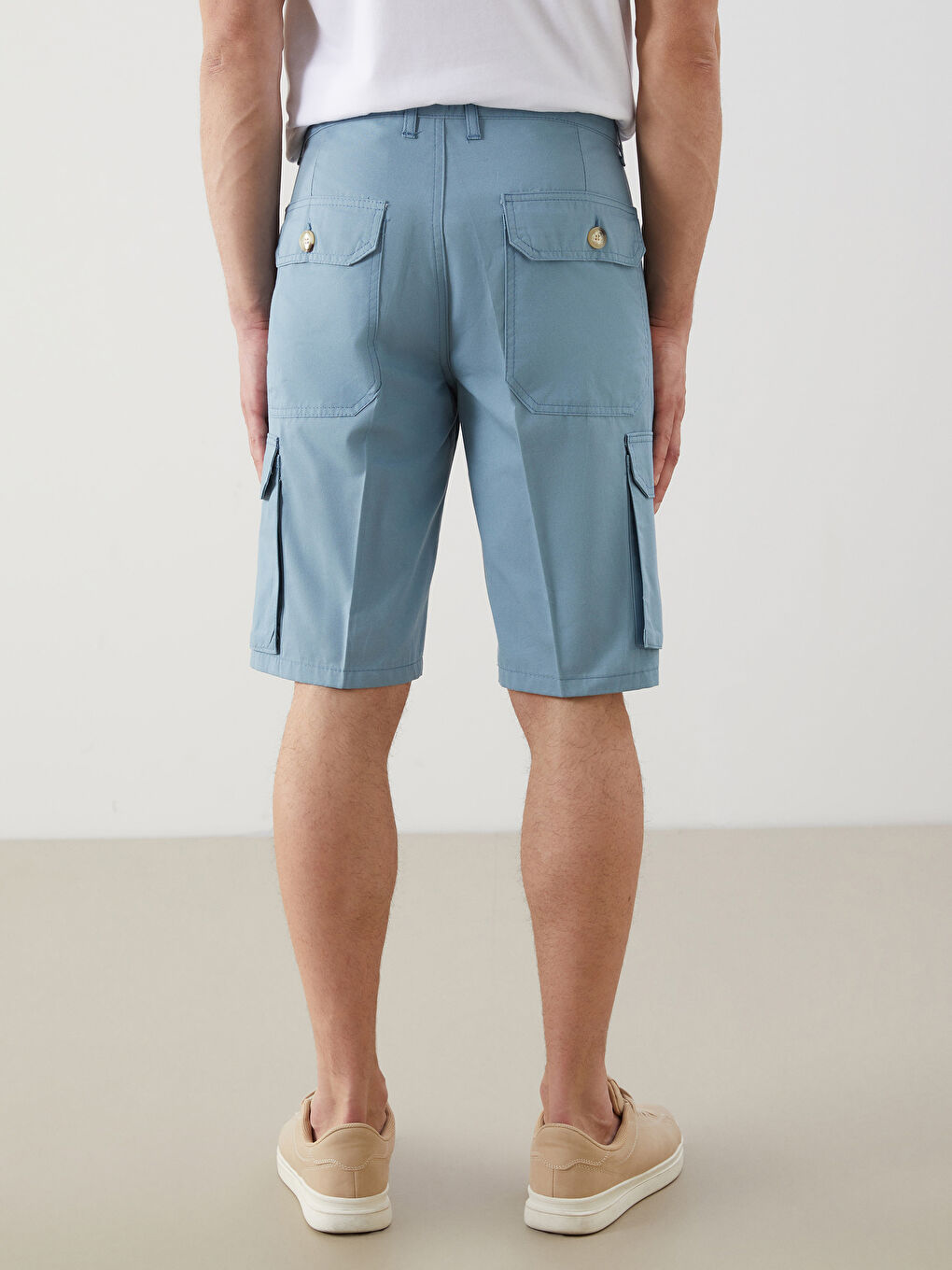 Mavi Standart Kalıp Erkek Kargo Şort-3