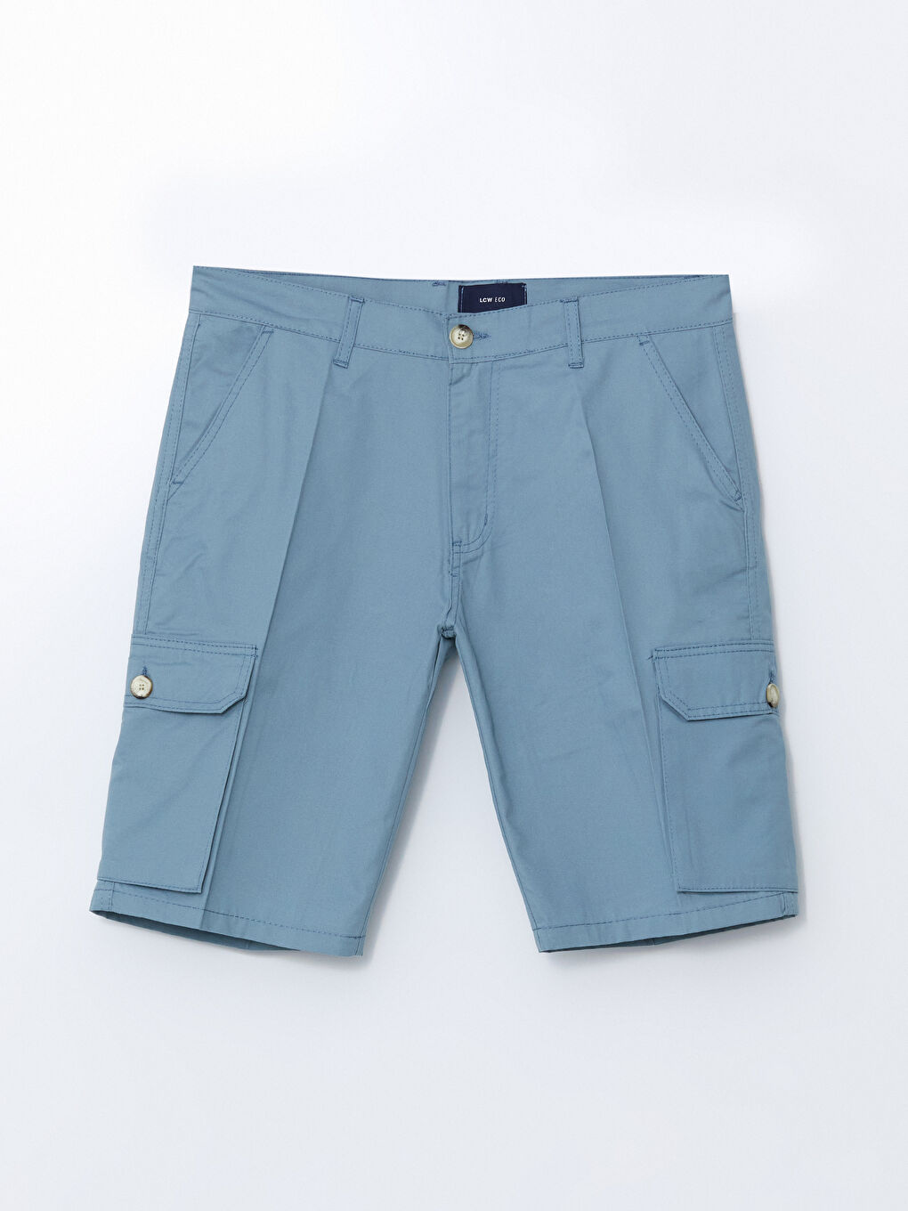Mavi Standart Kalıp Erkek Kargo Şort-4