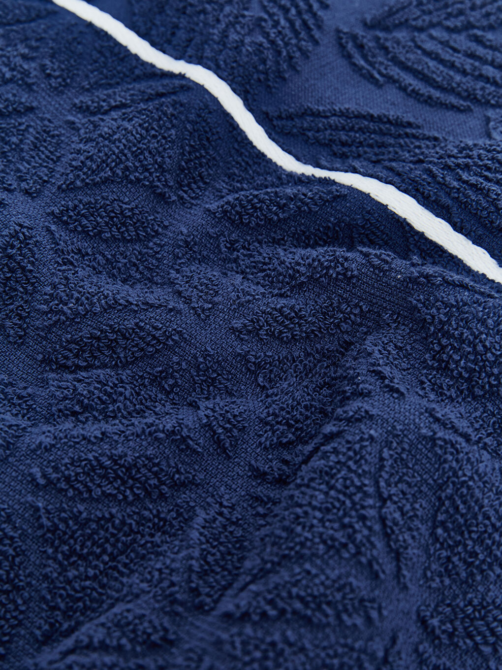 Lacivert Baskılı Erkek Plaj Havlusu 70x140 cm-1
