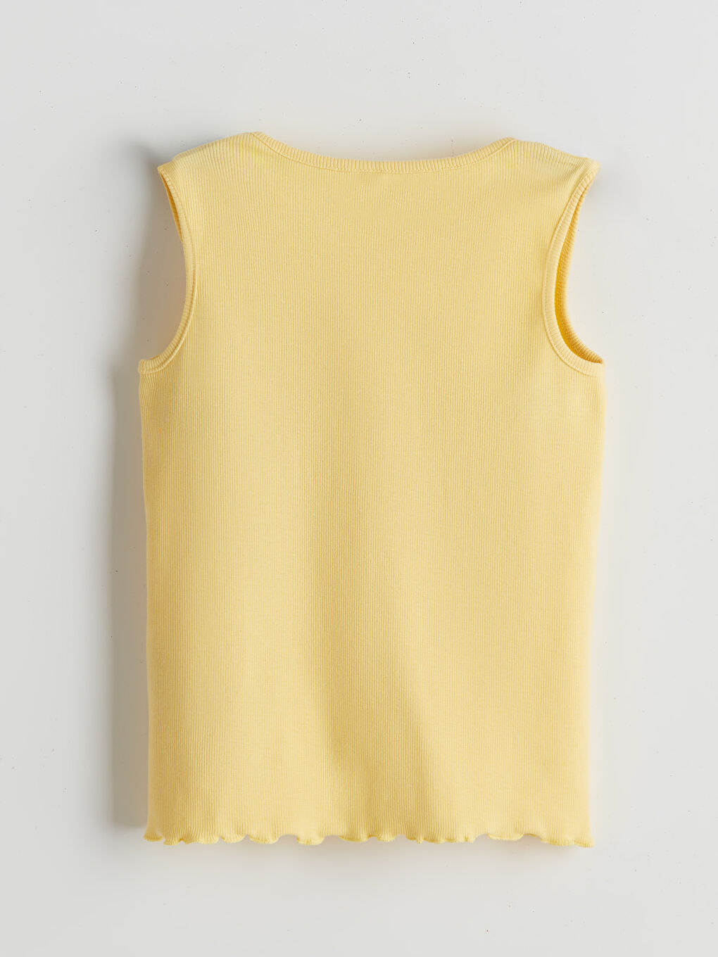 Sarı Bisiklet Yaka Kız Çocuk Atlet ve Tayt 2'li-2