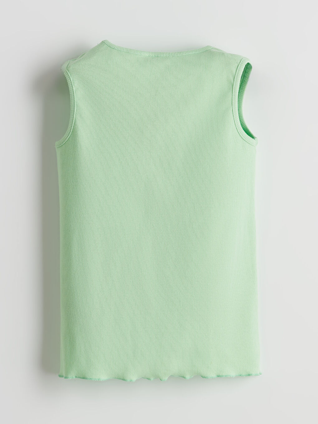 Yeşil Bisiklet Yaka Kız Çocuk Atlet ve Tayt 2'li-3