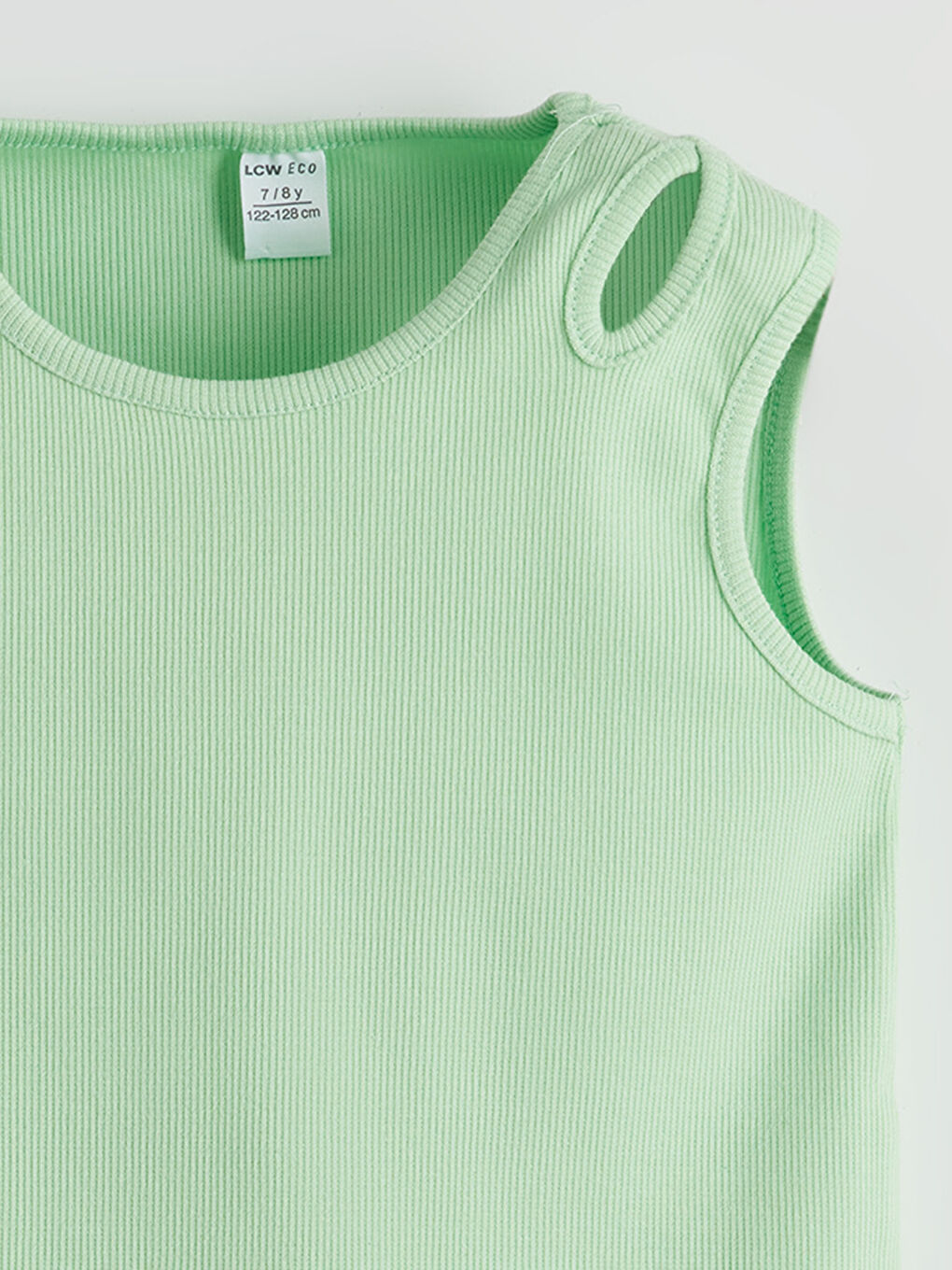 Yeşil Bisiklet Yaka Kız Çocuk Atlet ve Tayt 2'li-5