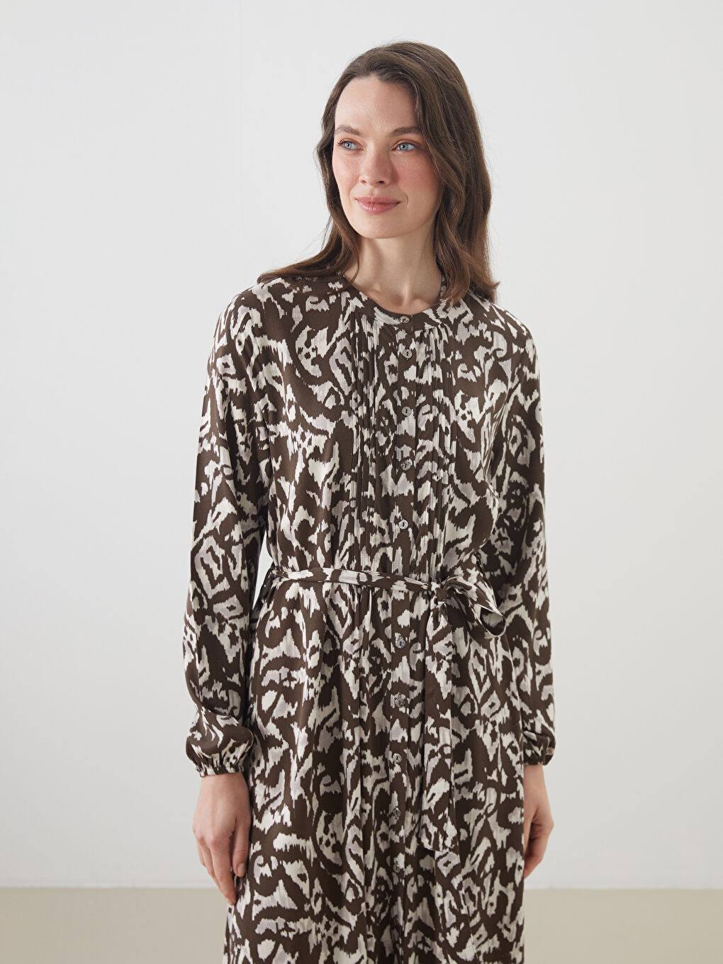 Woman BROWN Shirt Dress -S5L759Z8-LQY