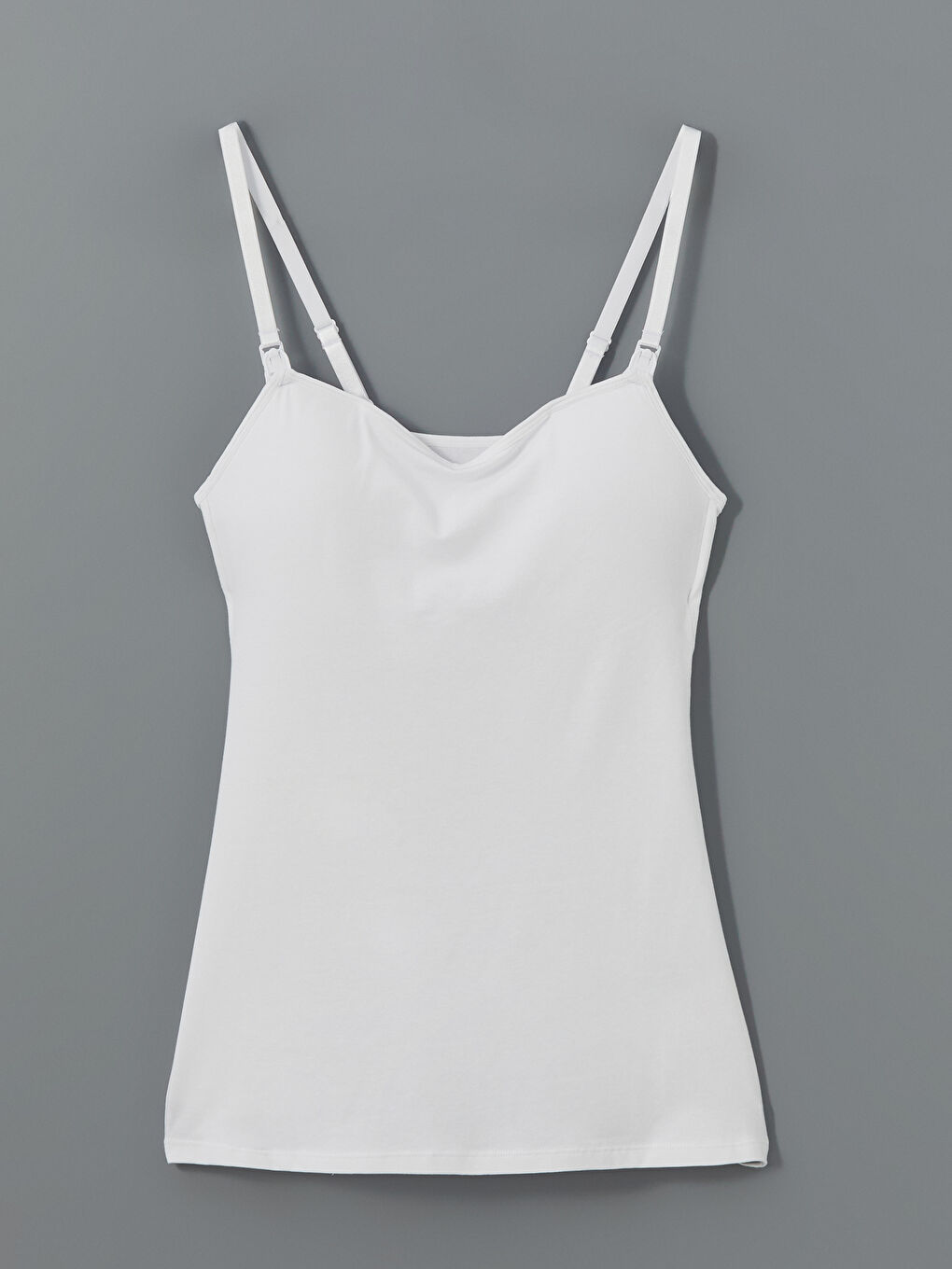 LCW DREAM U-Neck Plain Strappy Maternity Nursing Tank Top -W56507Z8-FFB