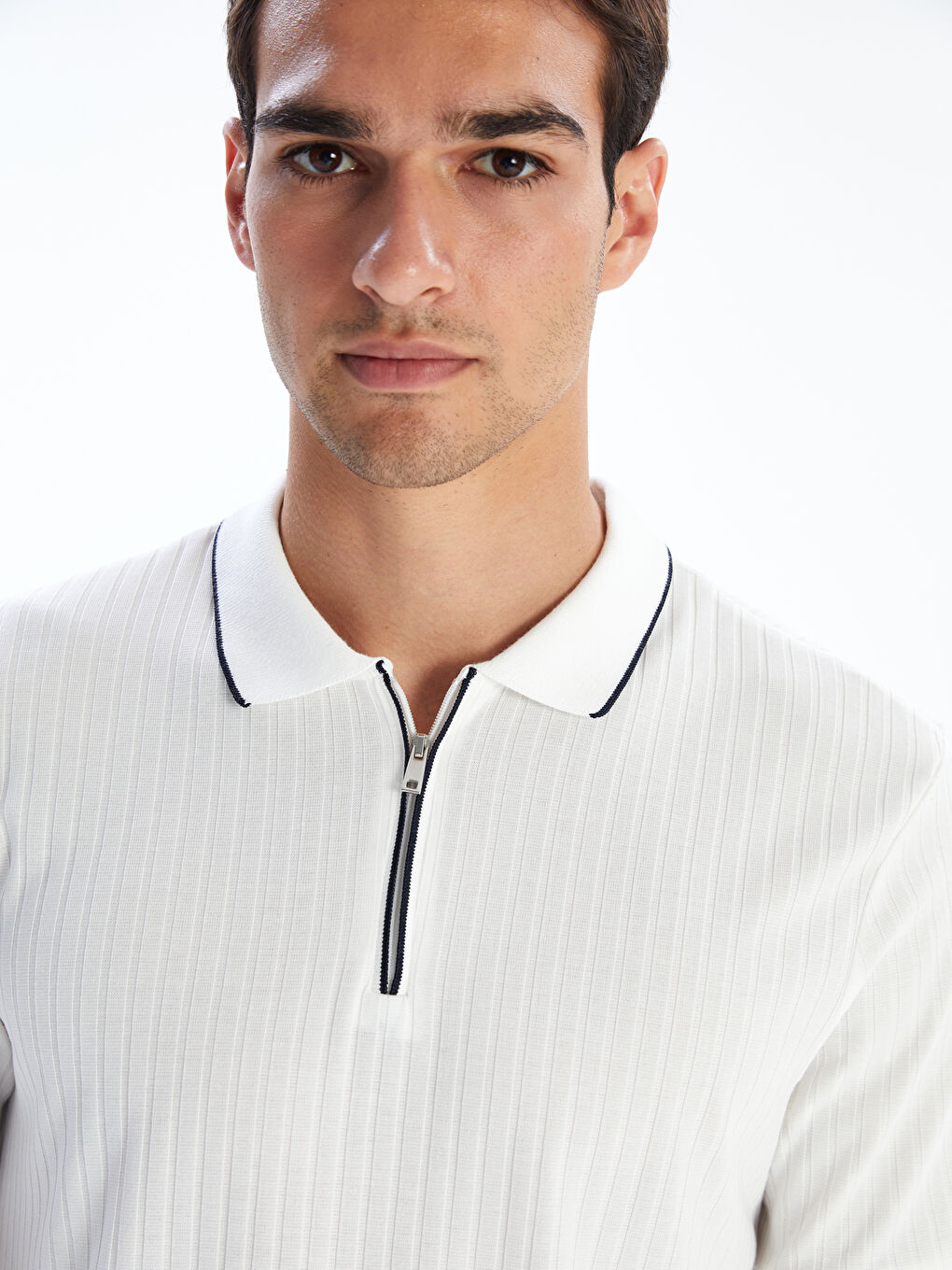 Polo Neck Short Sleeve Men's T-Shirt -S5L765Z8-R9J
