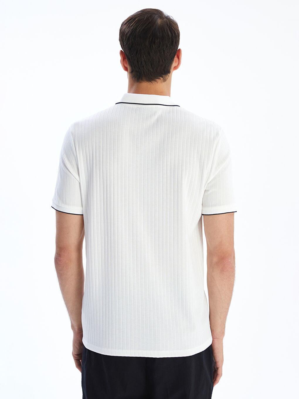 Polo Neck Short Sleeve Men's T-Shirt -S5L765Z8-R9J