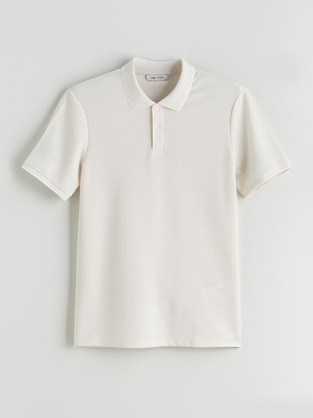 LCW Vision Polo Neck Men's Textured T-Shirt -S5L767Z8-VDJ