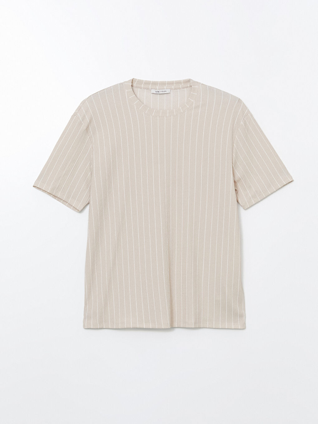 LCW Vision Crew Neck Short Sleeve Striped Men's T-Shirt -S5L774Z8-HZZ