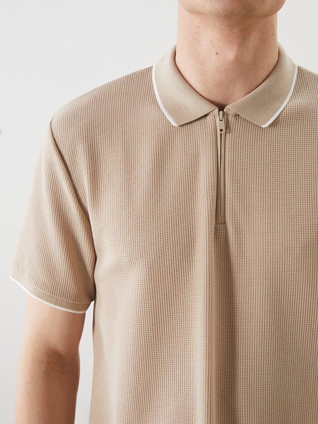 Polo Neck Short Sleeve Men's T-Shirt -S5L787Z8-HZZ