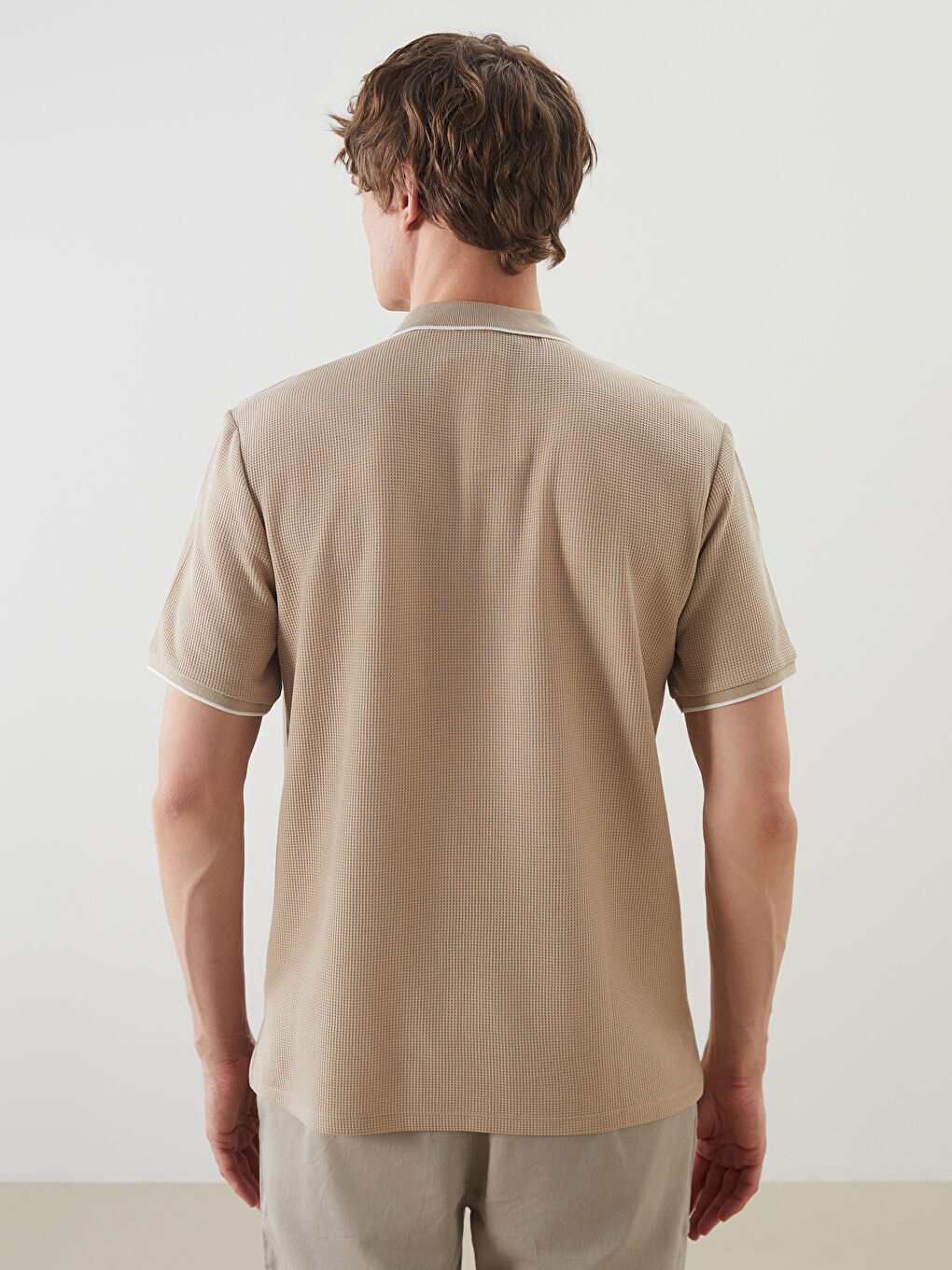 Polo Neck Short Sleeve Men's T-Shirt -S5L787Z8-HZZ