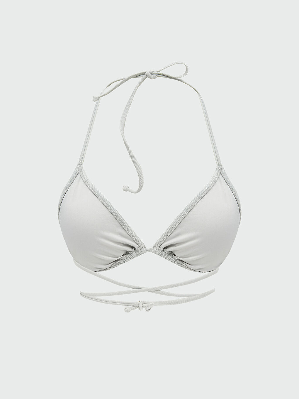 Women's Triangle Removable Pad Bikini Top -S5L798Z8-SLS