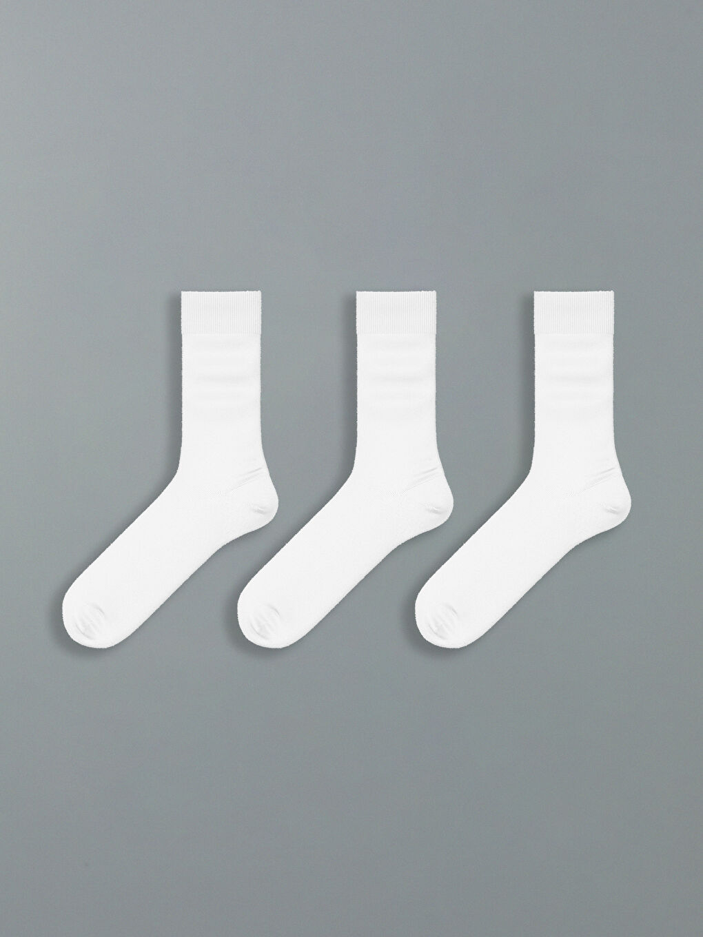 Beyaz Erkek Soket Çorap 3'lü