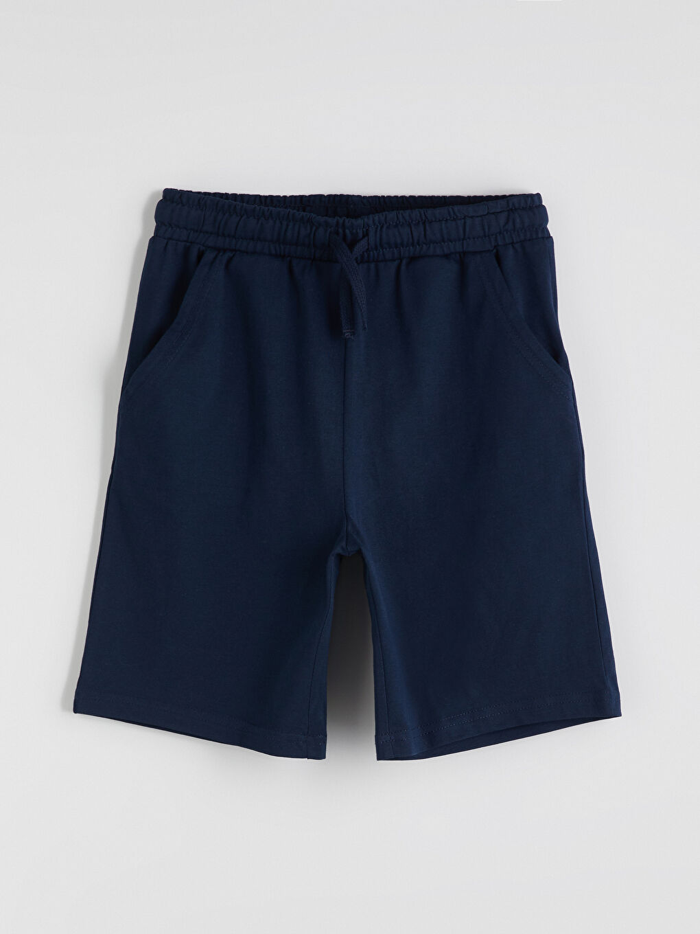 Lacivert Beli Lastikli Erkek Çocuk Şort