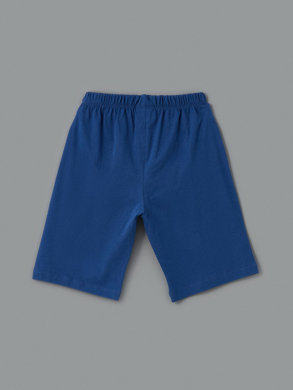 Mavi Beli Lastikli Erkek Çocuk Pijama Şort-1