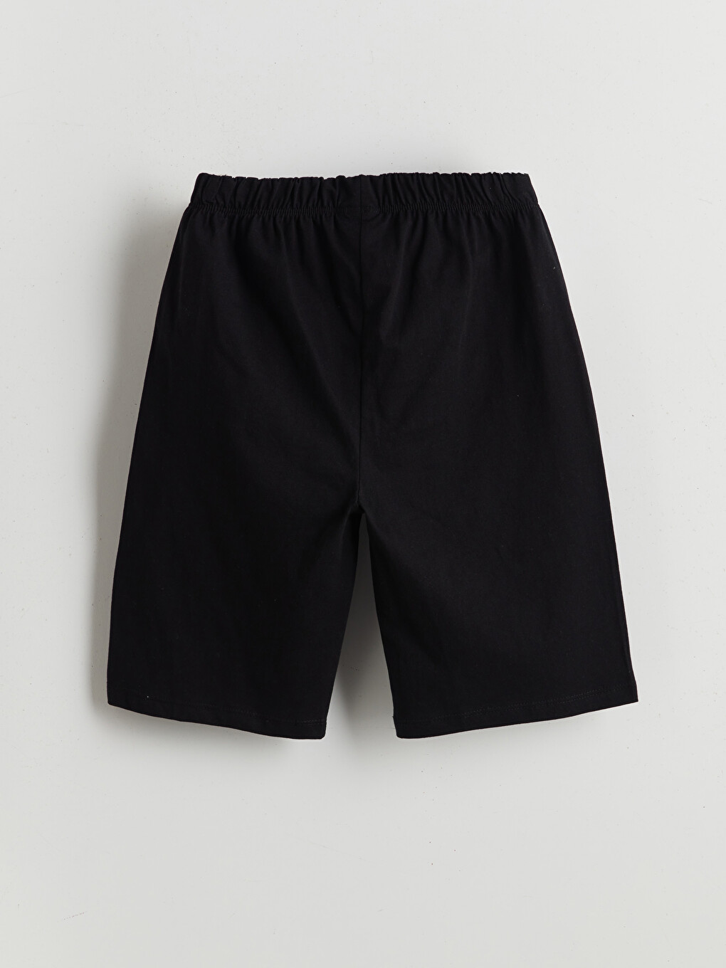 Siyah Beli Lastikli Erkek Çocuk Pijama Şort-1