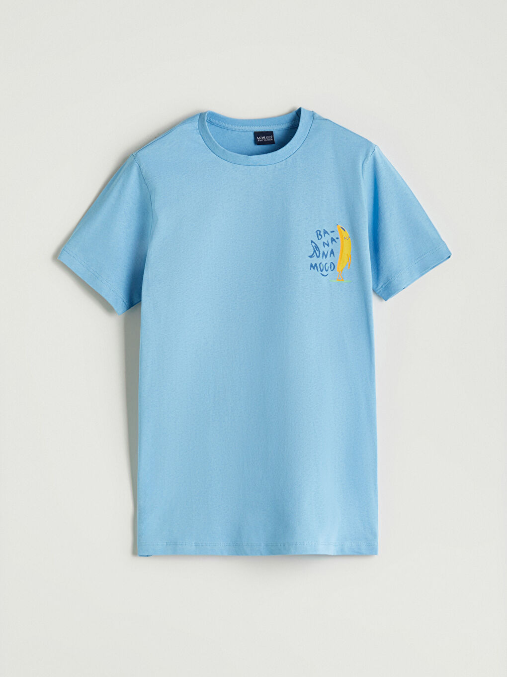 Mavi Bisiklet Yaka Erkek Çocuk Pijama Üst