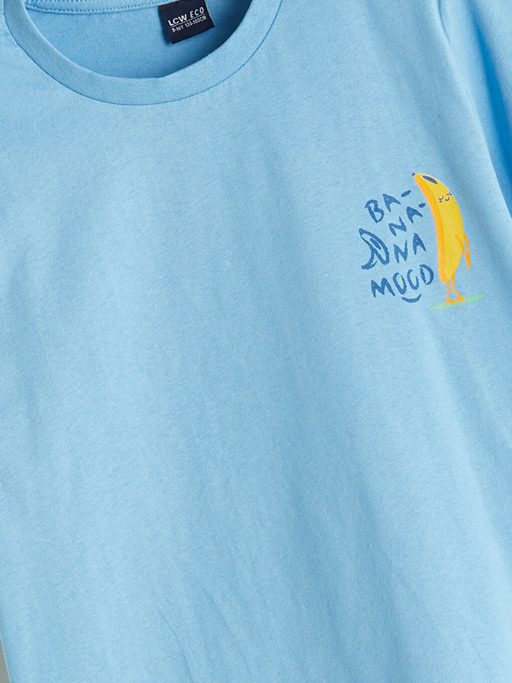 Mavi Bisiklet Yaka Erkek Çocuk Pijama Üst-1