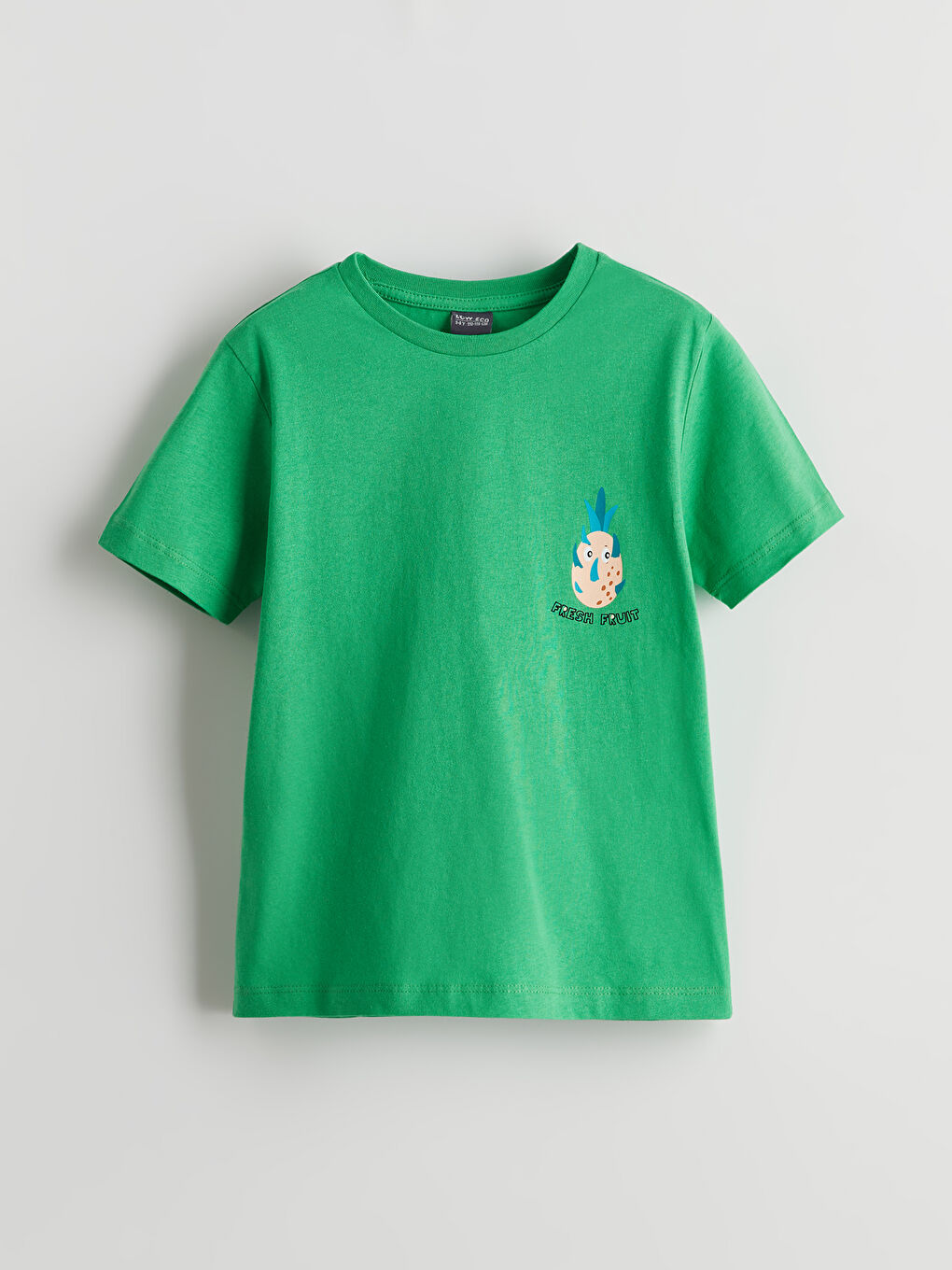 Crew Neck Boy's Pajama Set with Shorts -S5L932Z4-GEW