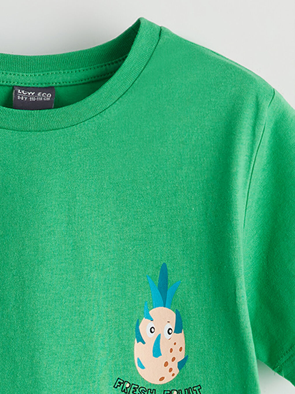 Crew Neck Boy's Pajama Set with Shorts -S5L932Z4-GEW
