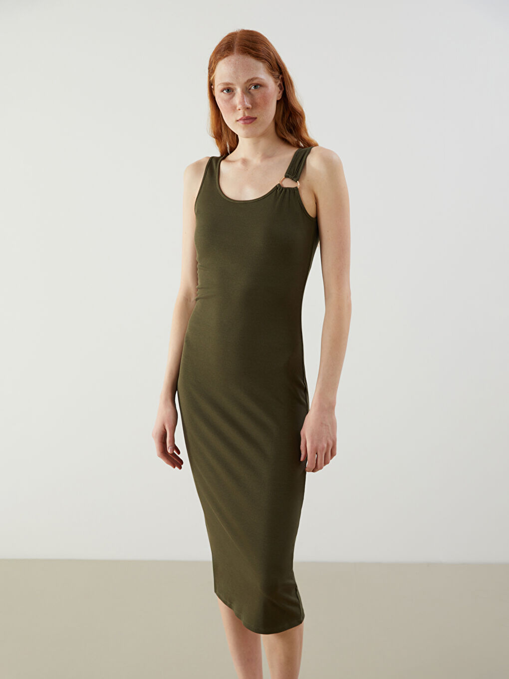 LC Waikiki Woman KHAKI Dress -S5L962Z8-HDA