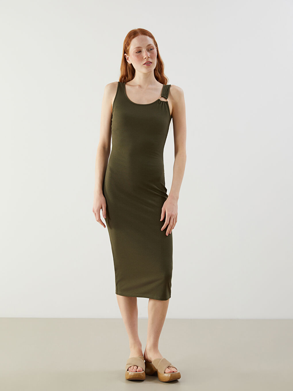 LC Waikiki Woman KHAKI Dress -S5L962Z8-HDA