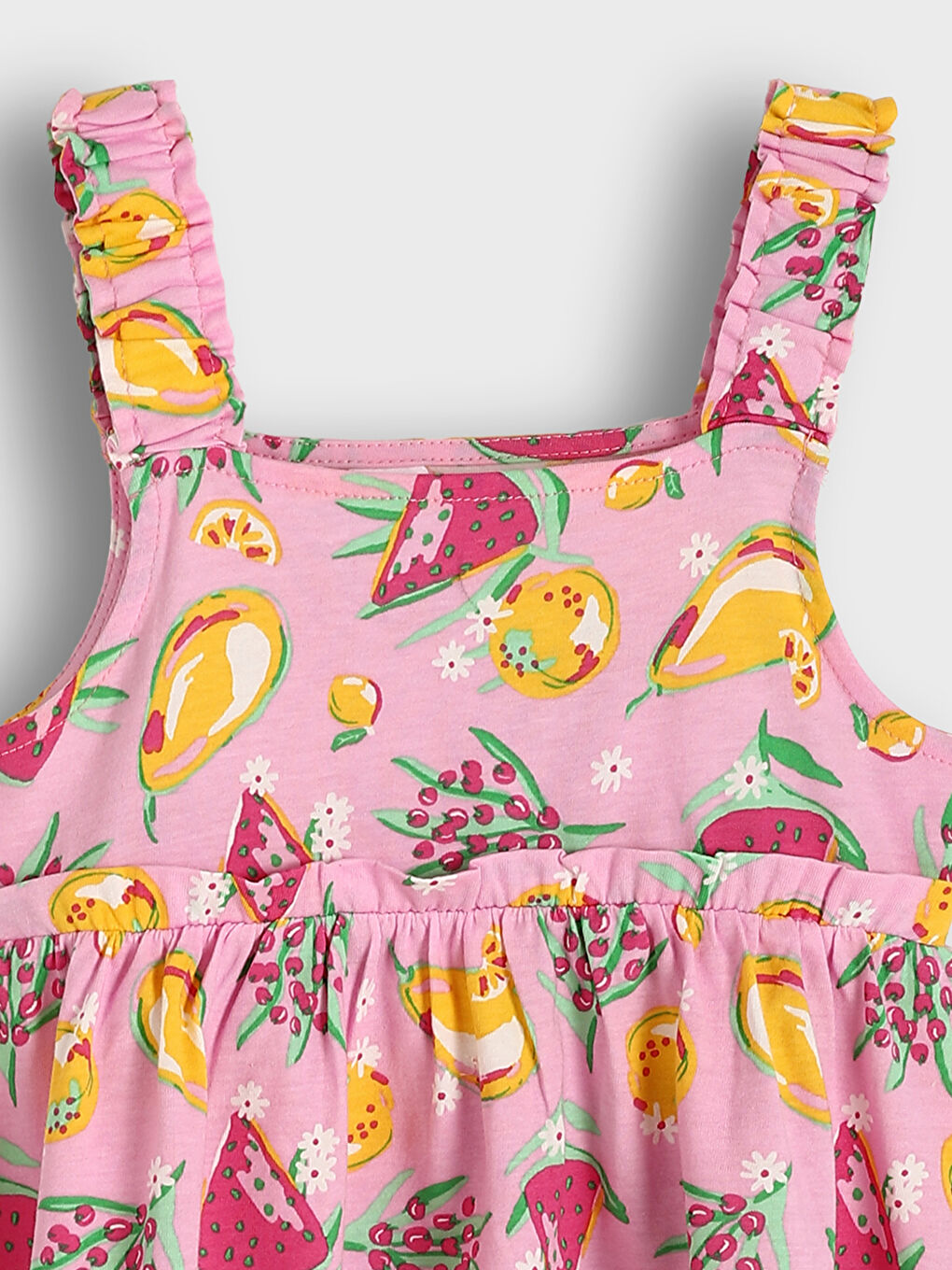 فستان ياقة مربعة للبنات-3