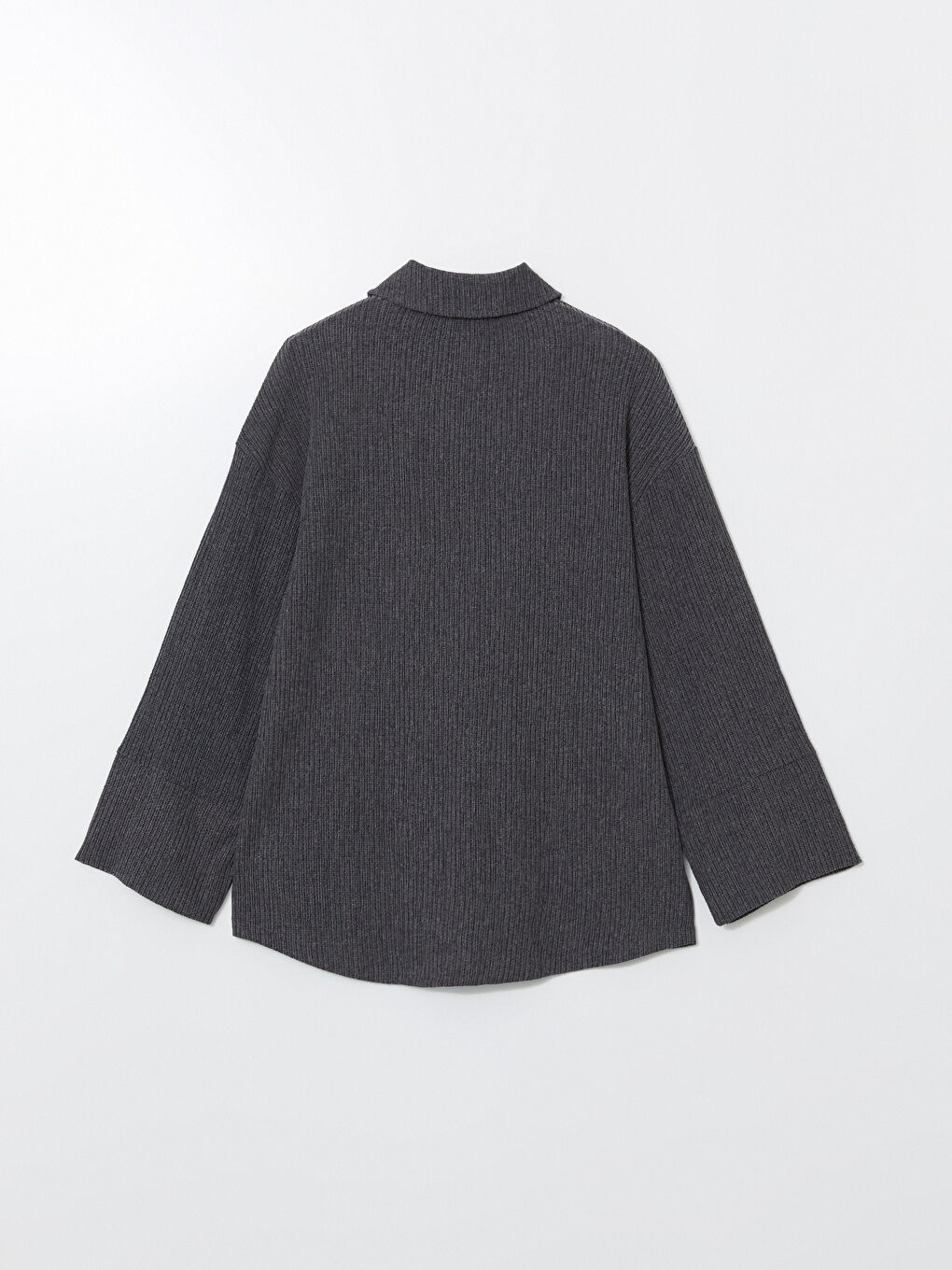 Textured Oversized Women’S Shirt Tunic -S5L976Z8-CTK