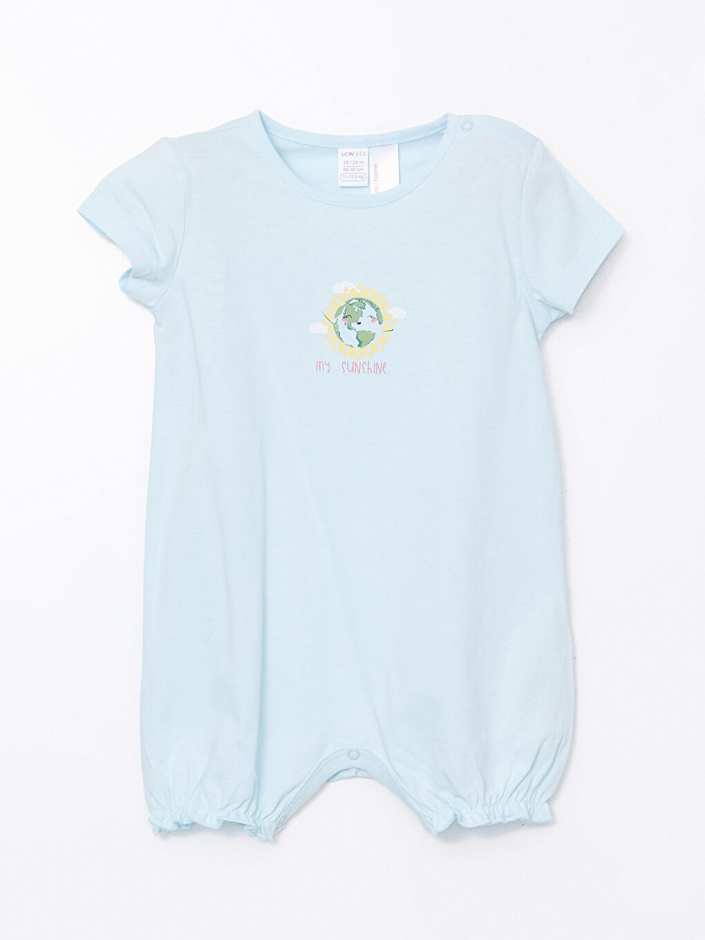 Crew Neck Printed Baby Girl Rompers -S5L990Z1-FUX
