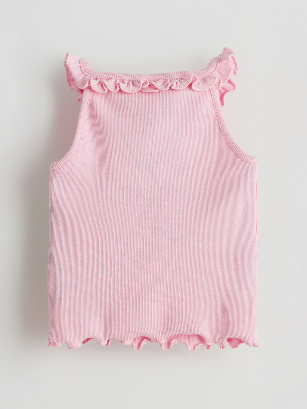 Crew Neck Textured Girl’S Tank Top -S5L991Z1-QWP