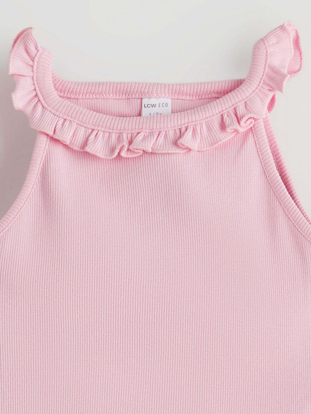 Crew Neck Textured Girl’S Tank Top -S5L991Z1-QWP