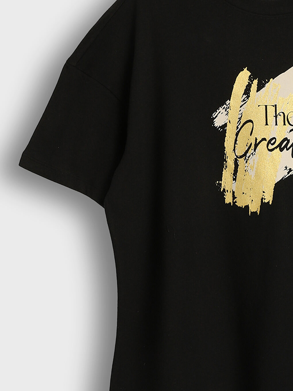 Crew Neck Printed Oversize Women's T-Shirt-6