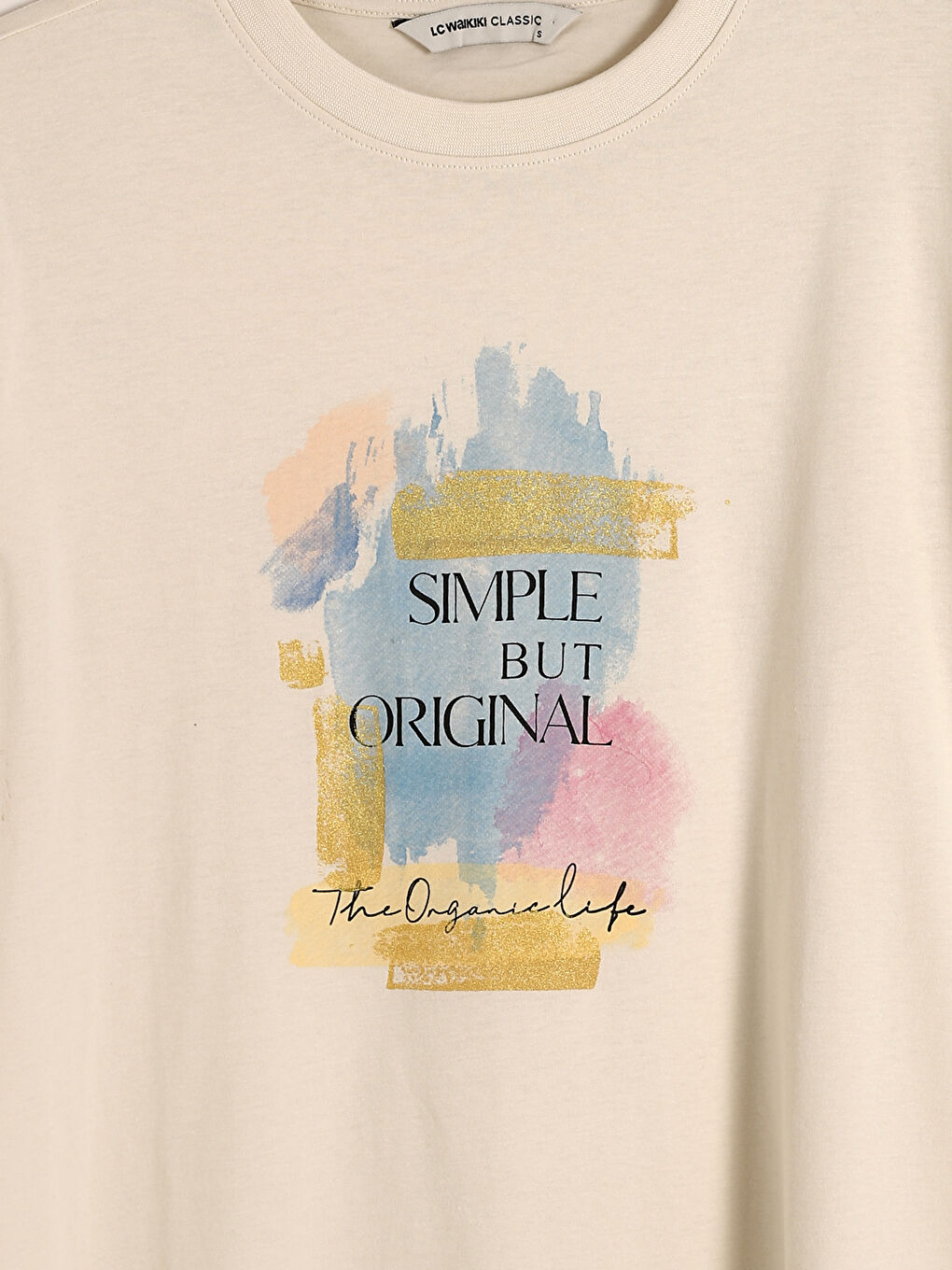 Crew Neck Printed Oversize Women's T-Shirt-7