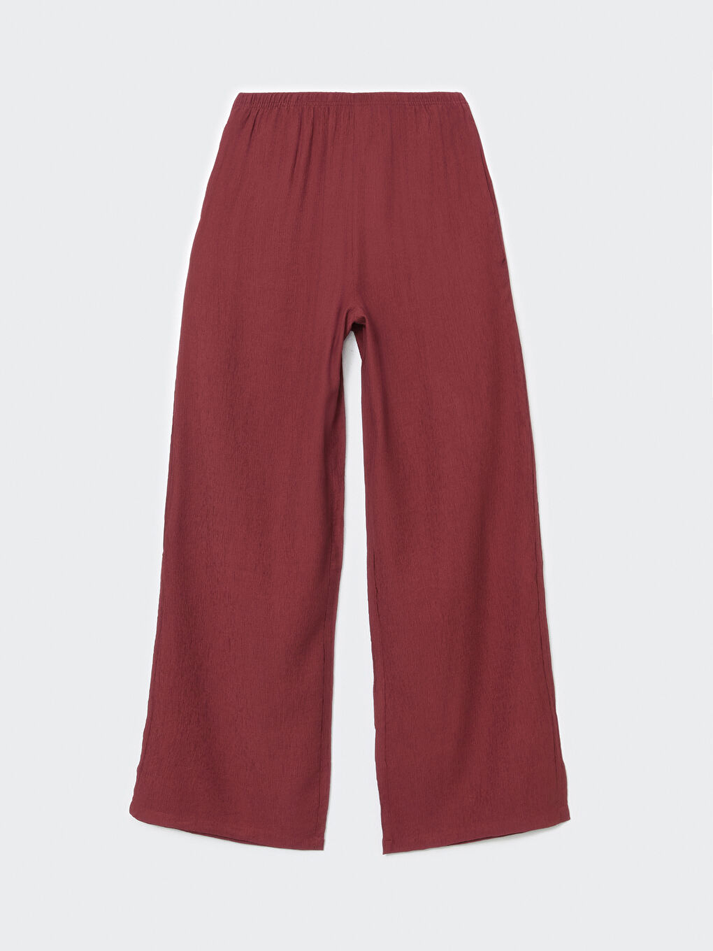 LCW Vision Elasticated Waist Textured Women's Trousers -S5LA05Z8-KFT