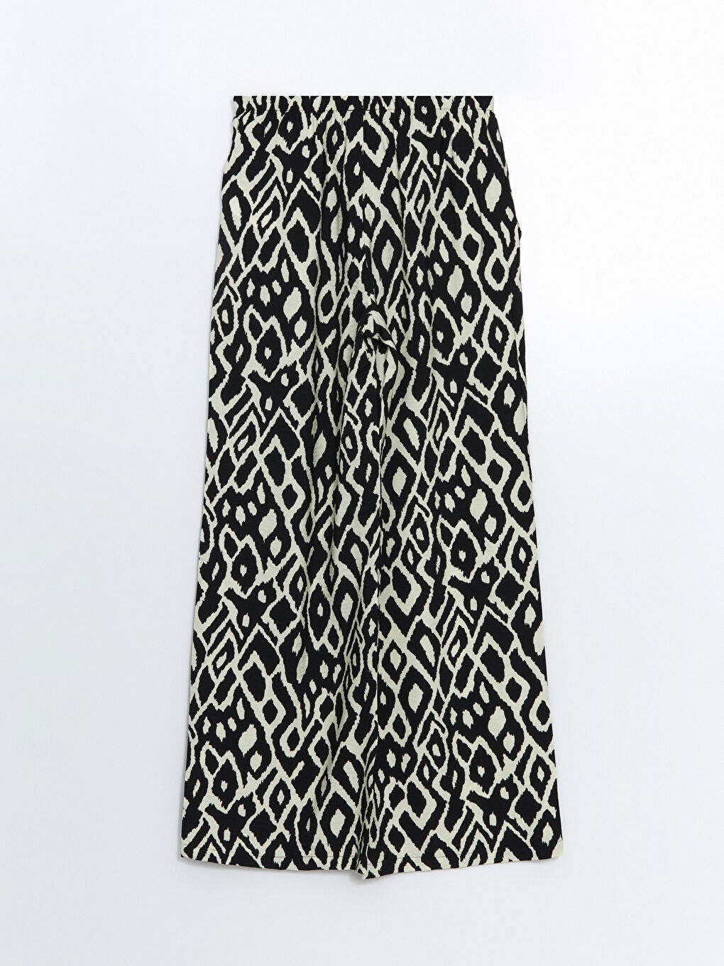 LCW Vision Elasticated Waist Patterned Women's Trousers -S5LA06Z8-LQJ