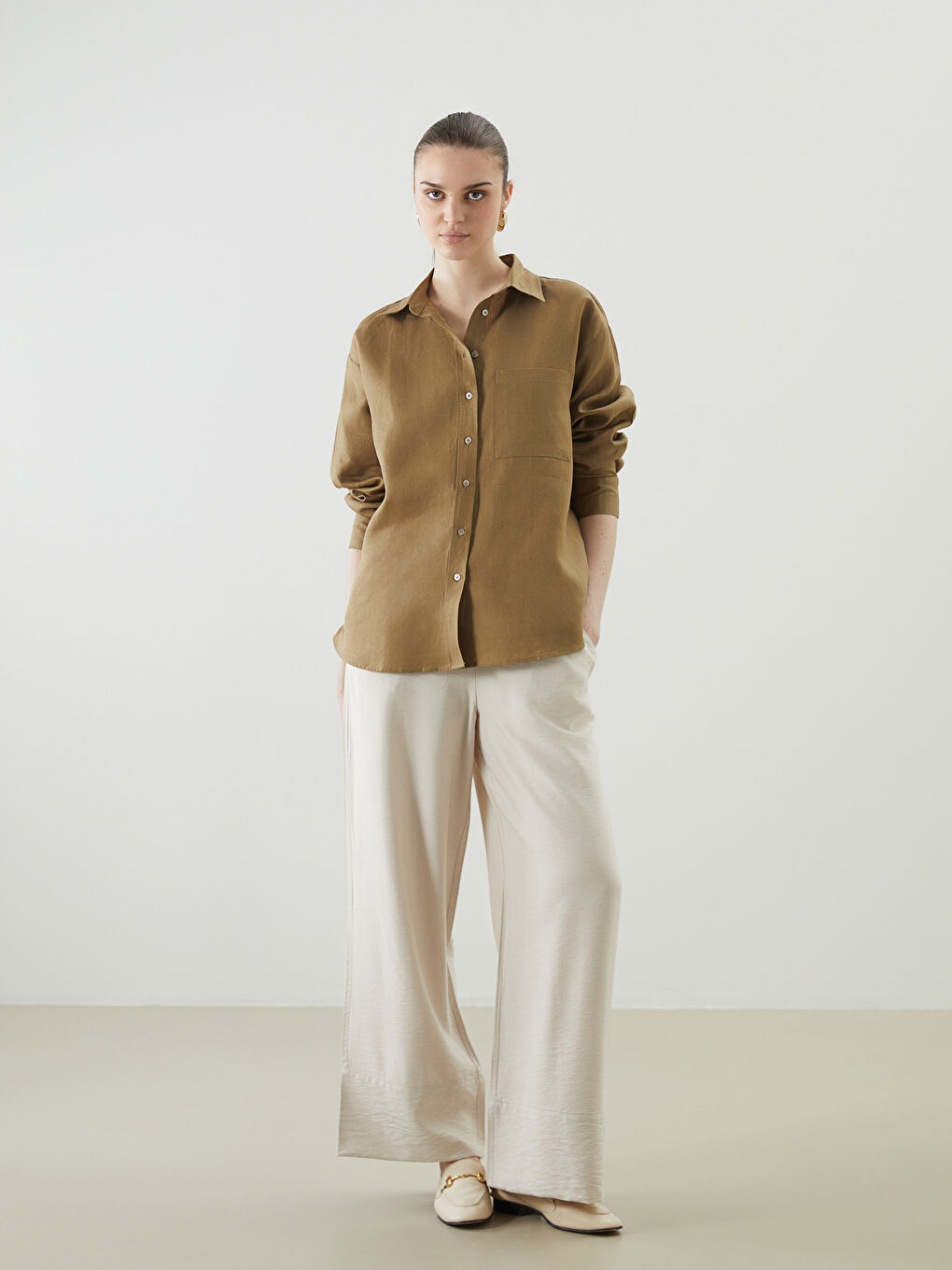 LCW Vision Elasticated Waist Women's Trousers -S5LA12Z8-DDX