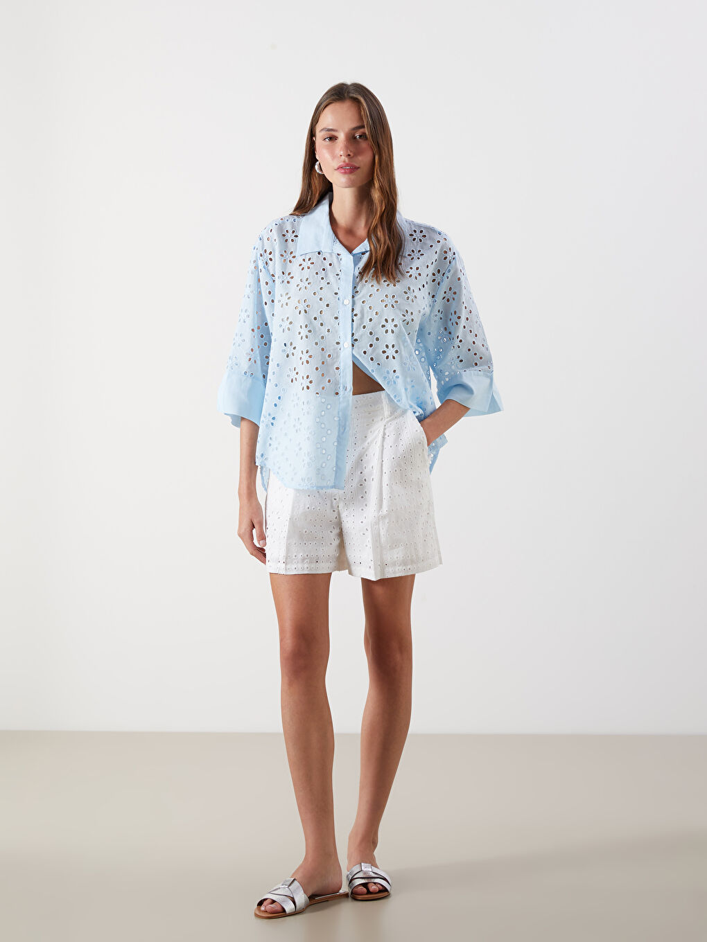 LCW Vision Loose Fit Ajurlu Kadın Şort -S5LA19Z8-R9J