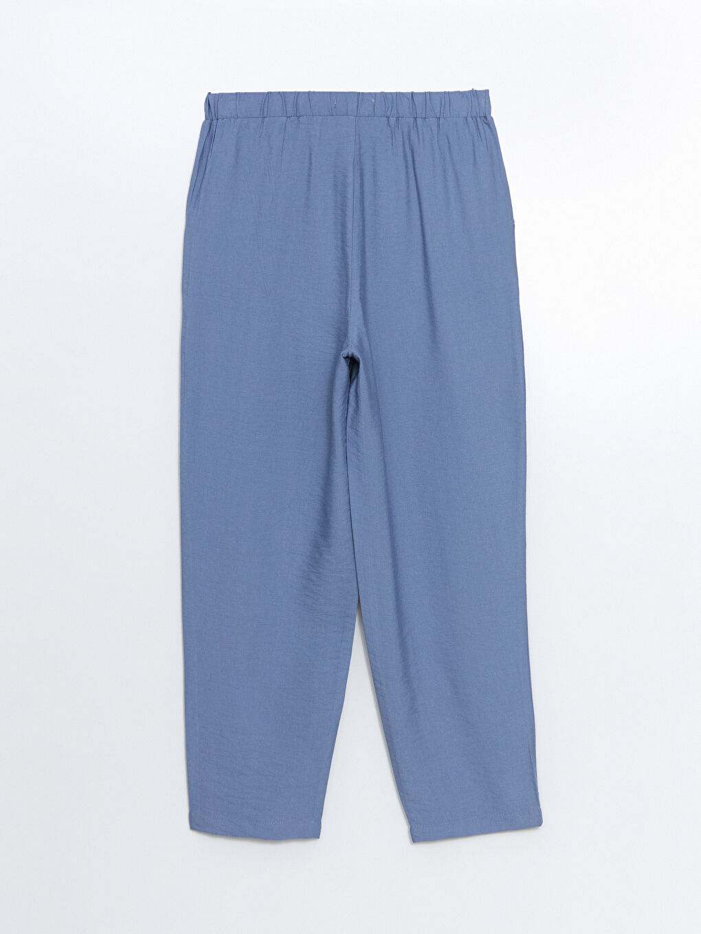 Elastic Waist Carrot Fit Women's Trousers-5