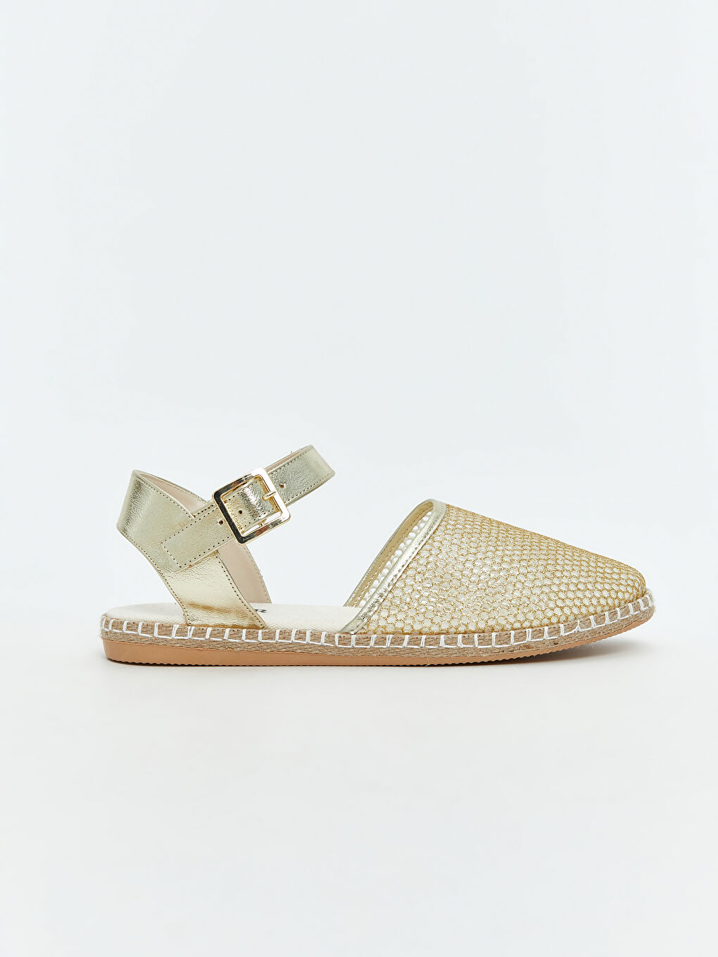 Sarı Bilekten Bağlamalı Kadın Sandalet-1