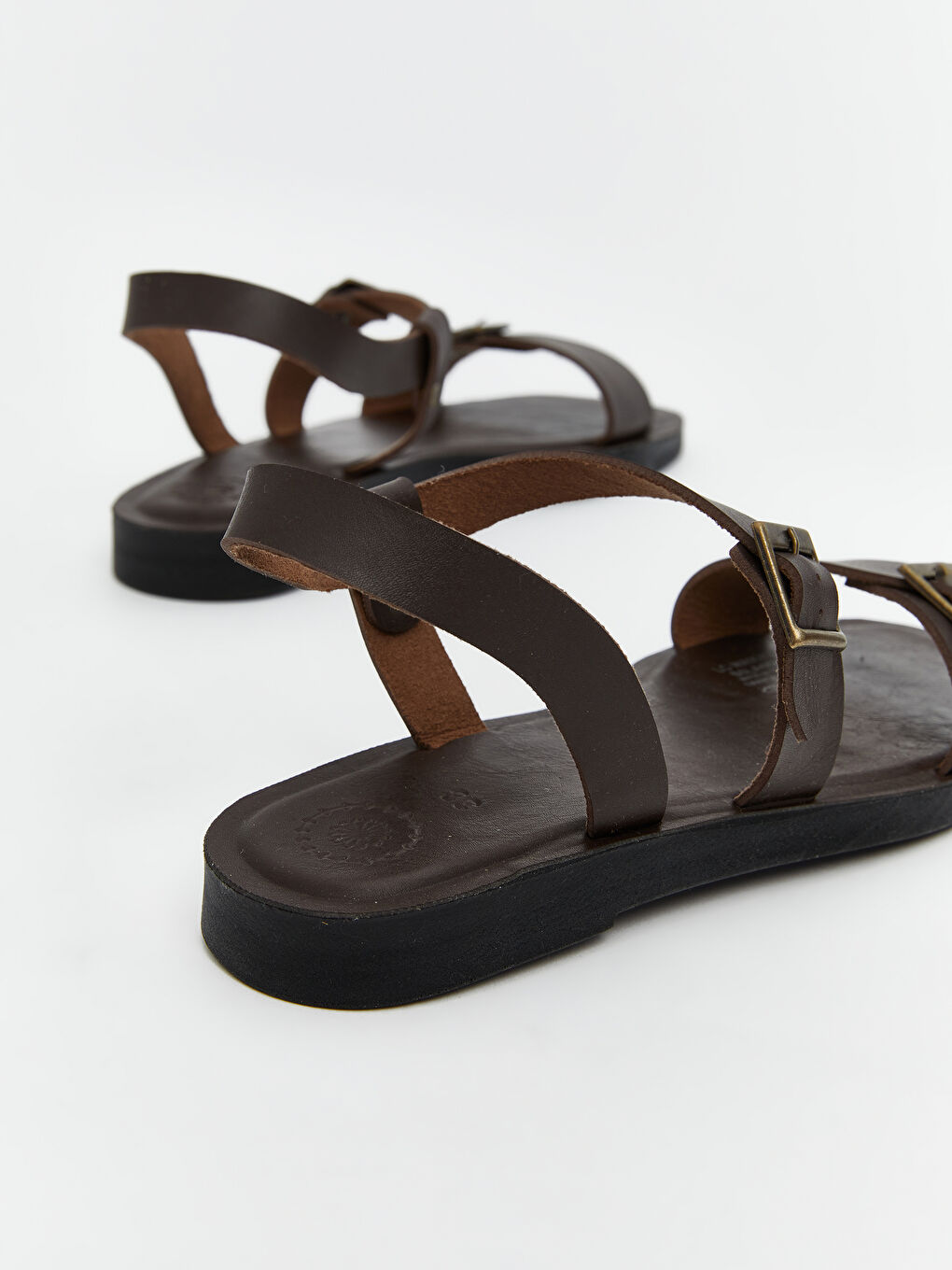 Cross-Strap Faux Leather Women's Sandals -S5LA48Z8-D7V