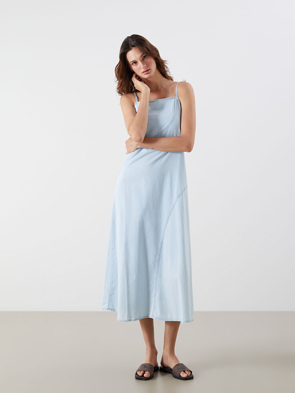 Woman INDIGO Denim Dress -S5LA65Z8-349