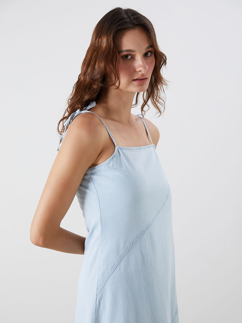Woman INDIGO Denim Dress -S5LA65Z8-349
