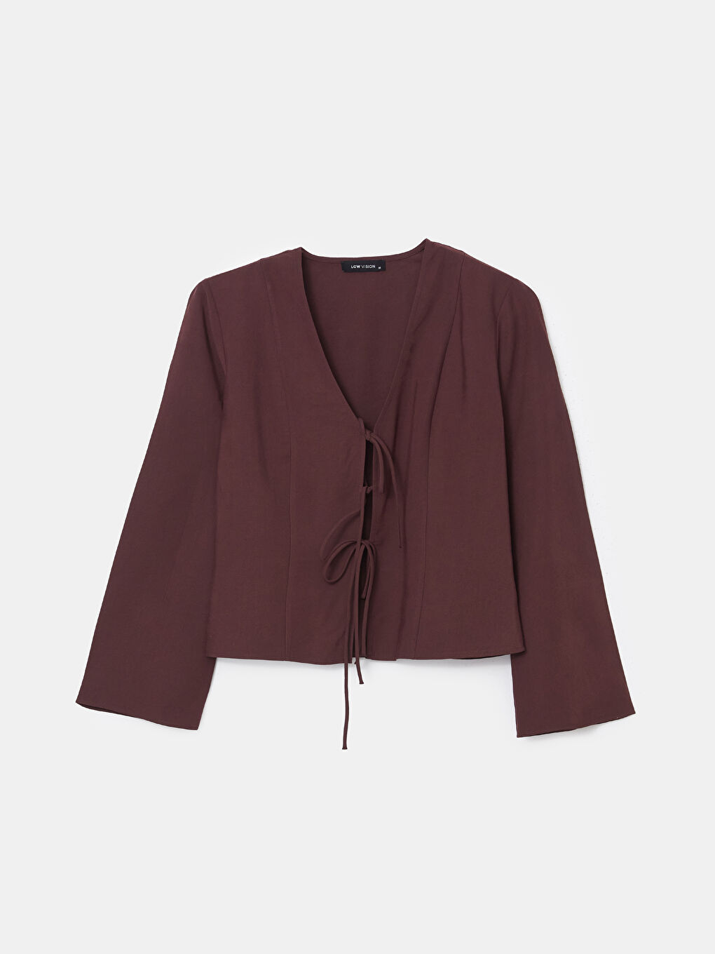 V-Neck Women's Blouse -S5LA78Z8-CTC